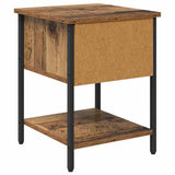Bedside Table 2 pcs Old Wood 34 x 35.5 x 45 cm Engineered Wood 881801