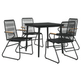 Garden Dining Set Black 3099216