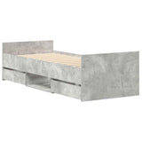 Bed Frame without Mattress Concrete Grey 90x190 cm Single 3203813