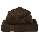 12 Piece Premium Towel Set SOLUND Brown 600 gsm 137574