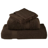 12 Piece Premium Towel Set SOLUND Brown 600 gsm 137574