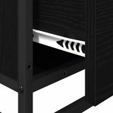 Bathroom Furniture Set with Drawer Black Oak 35 x 37.5 x 100 cm 883607