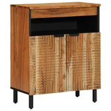 Sideboard with Door Natural 60 x 33.5 x 75 cm Solid Acacia Wood 4017781