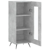 Sideboard Concrete Grey 34.5x34x90 cm Engineered Wood 828768
