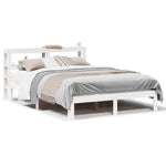 Bed Frame with Headboard without Mattress White 120x190 cm Small Double 3306036