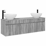 Bathroom Cabinet Set 3 pcs Grey Sonoma 49 x 44.5 x 66.5 cm 3405763