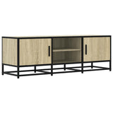 TV Cabinet Sonoma Oak 120x35x41 cm Engineered Wood and Metal 848840