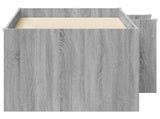 Kids'High Bed Frame 2 pcs Grey Sonoma 163 x 101.1 x 68.5 cm 3422576