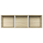 ZNTS Book Cabinet/TV Cabinet White and Sonoma Oak 36x30x114 cm Engineered Wood 800140