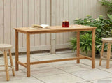Bar Table Natural 150 x 75 x 105 cm Solid Teak Wood 42030008