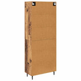 Highboard 2 pcs Old Wood Engineered Wood and Glass 3415690