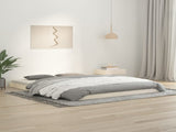 Bed Frame without Mattress White 150x200 cm King Size Solid Wood Pine 823440