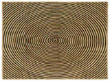 Area Rugs Black 160 x 160 cm Jute 42010744