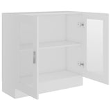 Vitrine Cabinet White 82.5x30.5x80 cm Engineered Wood 802741
