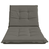 Sunlounger Cushion GEMERT 100% Polyester Grey 190 x 80 x 9 cm 947437