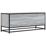 TV Cabinet Grey Sonoma 100x34.5x40 cm Engineered Wood and Metal 848817