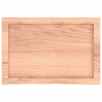 Bathroom Countertop Light Brown 60x40x cm Treated Solid Wood 3156106