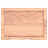 Table Top Light Brown 60x40x cm Treated Solid Wood Oak 3156346