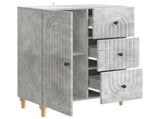 Sideboard Concrete Grey 66 x 34.5 x 90 cm Engineered Wood 894168