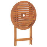 Folding Garden Table 60x75 cm Solid Acacia Wood 46346
