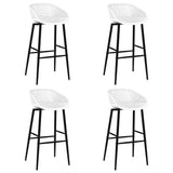 5 Piece Bar Set Black and White 3057460