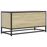 TV Cabinet Sonoma Oak 80x34.5x40 cm Engineered Wood and Metal 848820