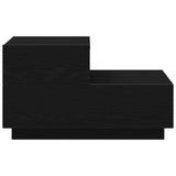 Bedside Cabinet Black Oak 70 x 36 x 40.5 cm Engineered Wood 863065