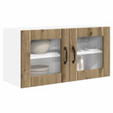 Wall Glass Cabinet PORTO Artisan Oak 80 x 31 x 40 cm 885304