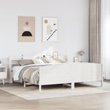 Bed Frame without Mattress White 180x200 cm Super King Solid Wood Pine 3306958