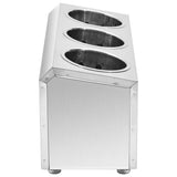 Cutlery Holder 3 Grids Rectangular Stainless Steel 51226