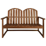 Garden Bench Brown Acacia wood 110 cm Durable Garden Bench 44034