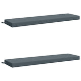 2-Piece Bench Cushions SOEST 2 pcs 100% Polyester Blue 949903