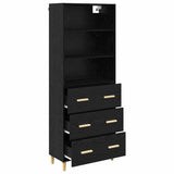 Highboard Black Oak 69.5 x 32.5 x 180 cm Engineered Wood 3416259