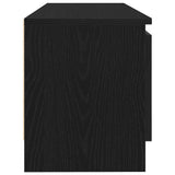 TV Cabinet Black Oak 102x30x36 cm Engineered Wood 862433