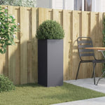 ZNTS Planter Anthracite 32x29x75 cm Cold-rolled Steel 841573