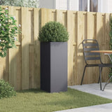 ZNTS Planter Anthracite 32x29x75 cm Cold-rolled Steel 841573