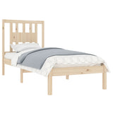 3104048 Bed Frame without Mattress Solid Wood 90x200 cm