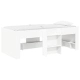 Kids'High Bed Frame 2 pcs White 98.5 x 200 cm Engineered Wood 3422563