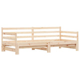 Daybed with Trundle without Mattress 90x200 cm Solid Wood 836147