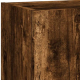 5 Piece TV Wall Units with LED Smoked Oak Engineered Wood 3216679