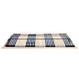 Slatted Bed Base Manual Brown 70 x 190 cm Solid Beech Wood 42015262