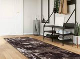 Rug Runner MARSA Black 100 x 400 cm Polyester and PVC 42023386