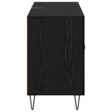 Sideboard Black Oak 100 x 36 x 60 cm Engineered Wood 882471