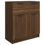 3 Piece Sideboards Brown Oak Engineered Wood 3115803
