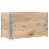 Pallet Collars 3 pcs 100x50 cm Solid Wood Pine 3295370