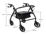 Steel Walker with Wheels Black 53382097