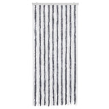 Insect Curtain Grey and White 90x200 cm Chenille 315124