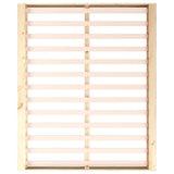 Bed Frame without Mattress 150x200 cm King Size King Size Solid Wood 820671