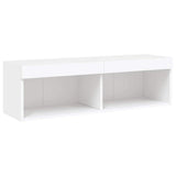 5 Piece TV Wall Units with LED White Engineered Wood 3216697