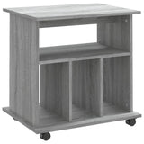 Rolling Cabinet Grey Sonoma 60x45x60 cm Engineered Wood 826355